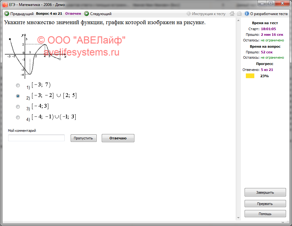 Проведение тестирования